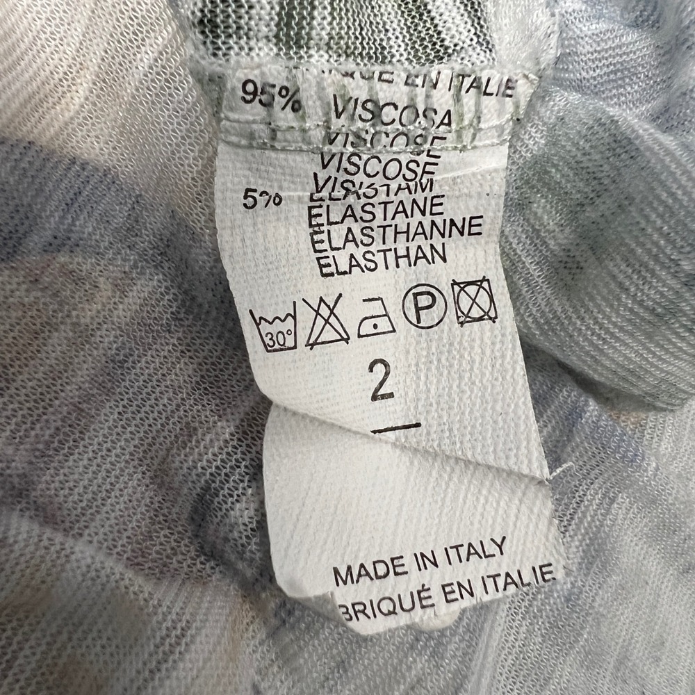 Made in Italy Rome Colosseum Cherry Blossom Graphic Cap Sleeve Tee White Medium - Picture 12 of 12